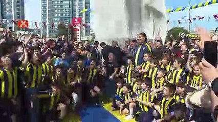 Fenerbahçe'nin EuroLeague anıtı açıldı