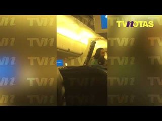 Alejandro Fernández borracho siembra el pánico en un avión