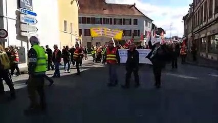 Montbéliard : 640 manifestants défilent dans le centre ville