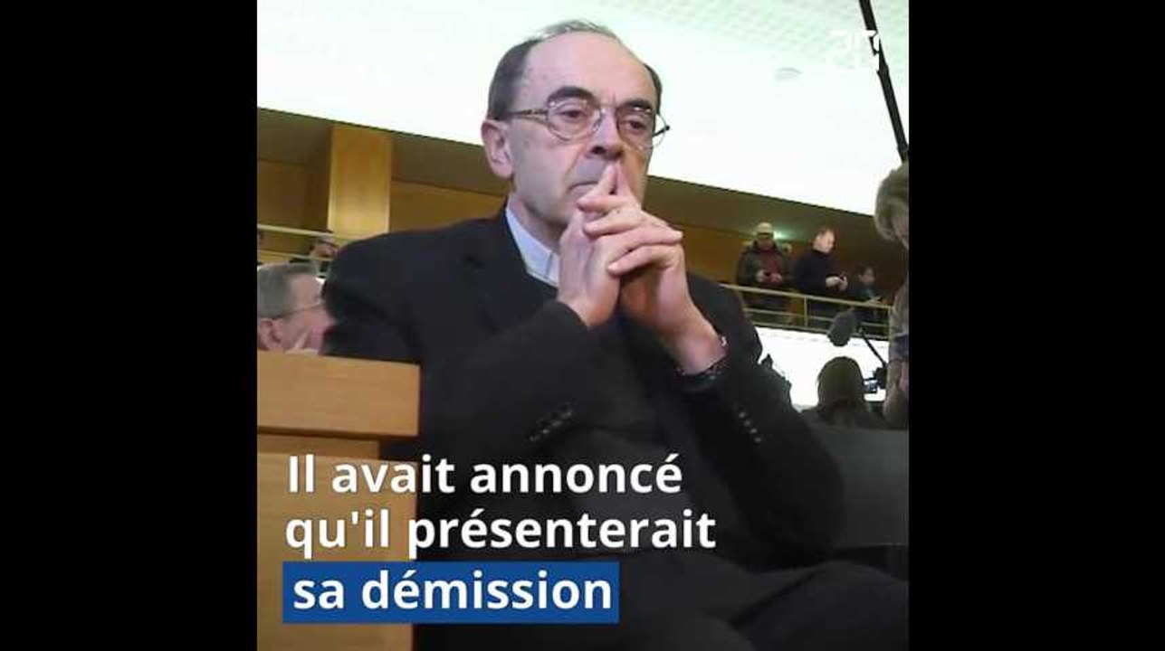 Le pape a refusé la démission du cardinal Barbarin