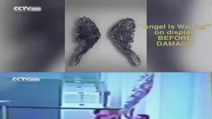 Two boys destroyed a priceless piece of art in a museum as their mums filmed