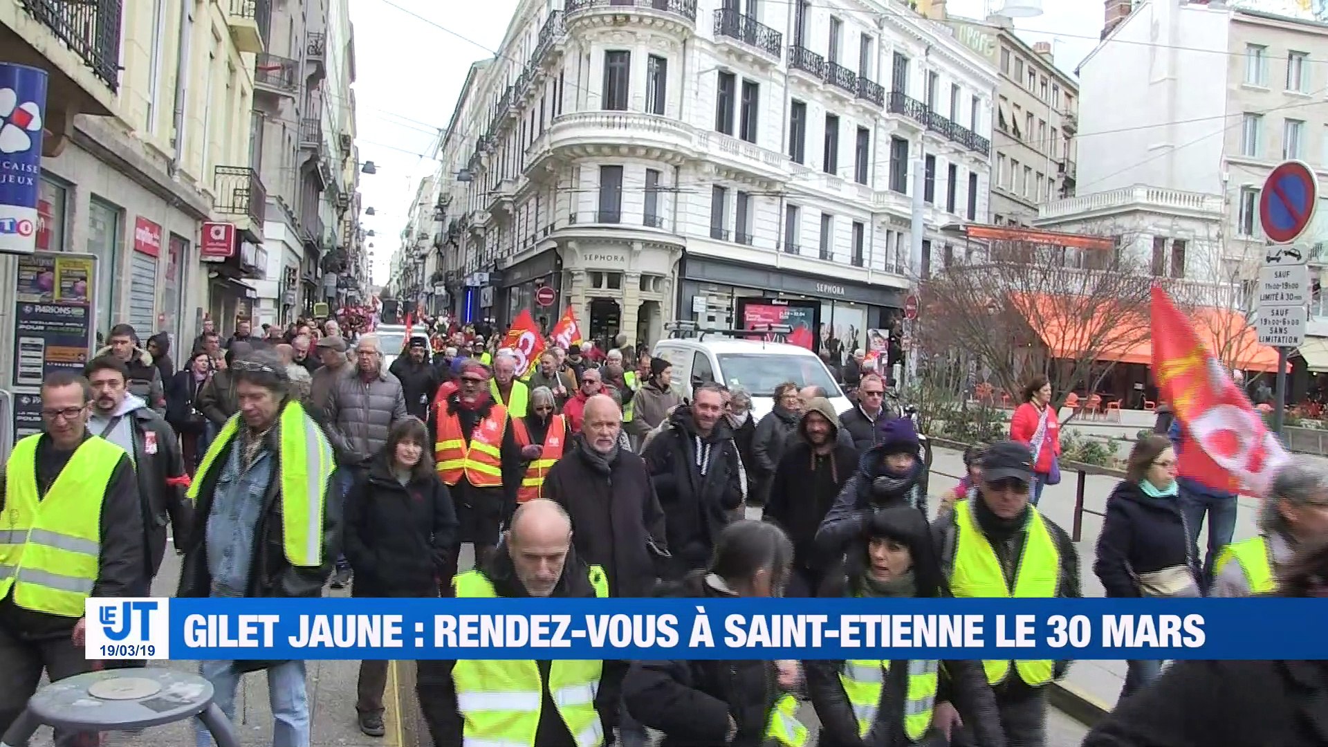 A la Une : Plus d'un millier de personnes dans les rues à Saint-Etienne /  Quel état d'esprit des gilets jaunes avant le grand rassemblement régional  prévu à Saint-Etienne / Le handicap