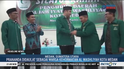 Prananda Didaulat Sebagai Warga Kehormatan Al Washliyah Kota Medan