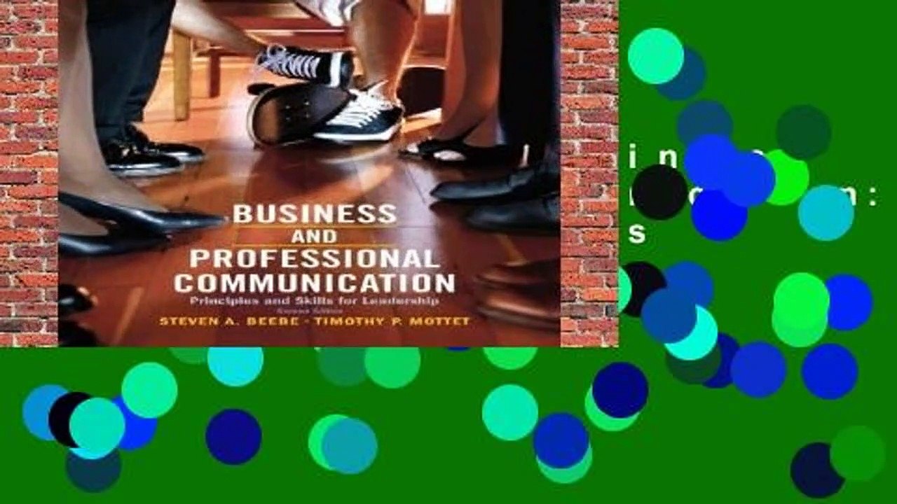 About For Books  Business   Professional Communication: Principles and Skills for Leadership  Best