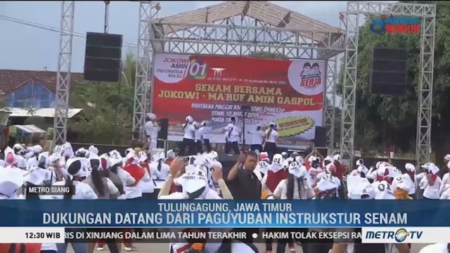 Paguyuban Instruktur Senam se-Tulungagung Dukung Jokowi-Ma'ruf