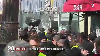 "Gilets jaunes" : des produits marquants efficaces contre les casseurs ?