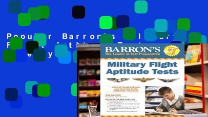 Popular Barron's Military Flight Aptitude Tests - Terry L. Duran