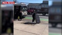 Watch: Comedian Tries To Lug A Whole ATM Machine Onto NJ Transit Bus And Goes Viral