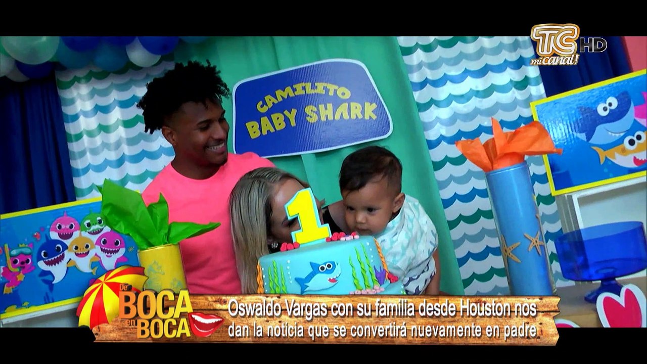 Oswaldo Vargas con su familia nos dan la noticia que se convertirá nuevamente en padre