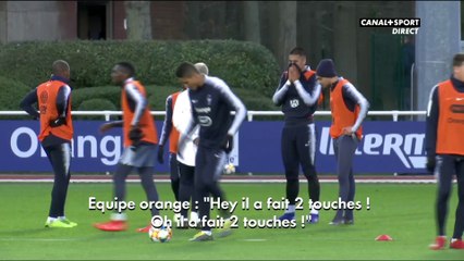 Scènes de joie à l'entraînement des Bleus !