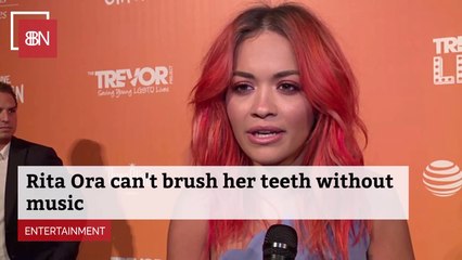 This Star Can't Brush Her Teeth Without Music