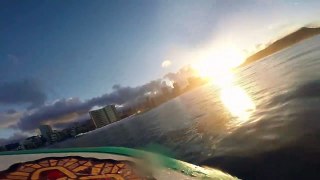 Surfing Waikiki with GOPRO Hero 3+