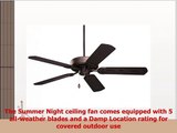 Emerson Ceiling Fans CF652ORB Summer Night 52Inch Indoor Outdoor Ceiling Fan Damp Rated