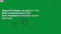 About For Books  Drawdown: The Most Comprehensive Plan Ever Proposed to Reverse Global Warming