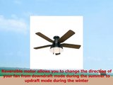 Hunter 59310 Mill Valley 52 Ceiling Fan with Light Large Matte Black