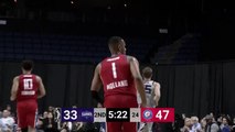 Demarcus Holland with one of the day's best dunks