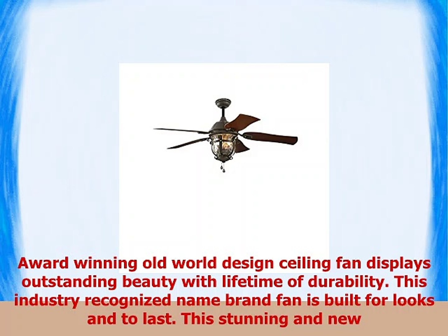 Harbor Breeze Lake Placido 52in Aged Iron Outdoor Downrod Or Flush