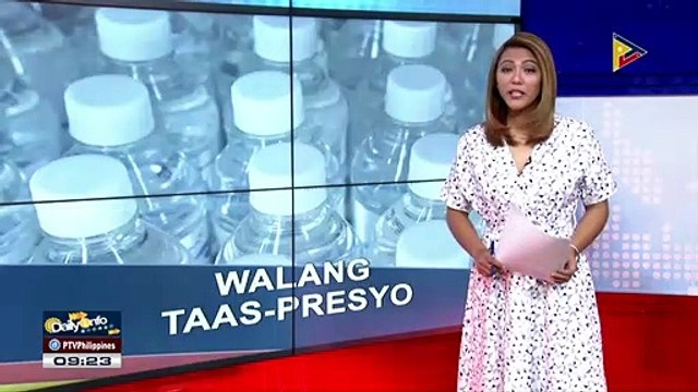 DTI, tiniyak na walang pagtaas sa presyo ng bottled water