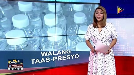 DTI, tiniyak na walang pagtaas sa presyo ng bottled water