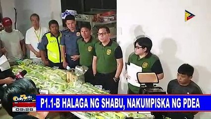 P1.1-B halaga ng shabu, nakumpiska ng PDEA