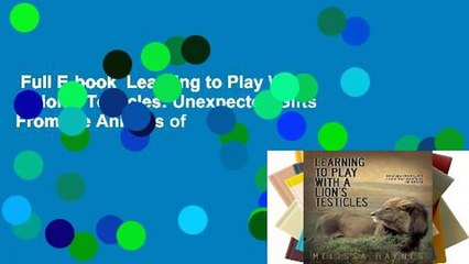 Full E-book  Learning to Play With a Lion's Testicles: Unexpected Gifts From the Animals of