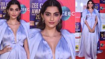 Sonam Kapoor dazzles in Purple gown at Red carpet of Zee Cine Awards | Boldsky