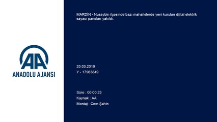 Nusaybin'de dijital elektrik sayacı panoları yakıldı - MARDİN