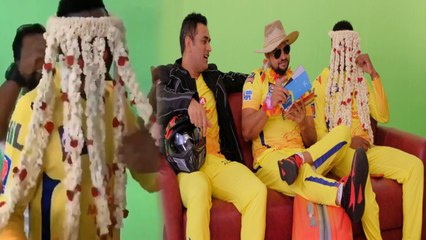 IPL 2019:  Chennai Super Kings की फोटोशूट में सेहरा बांध कर पहुंचे Dwayne Bravo | वनइंडिया हिंदी
