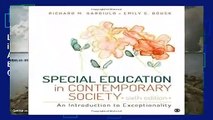 Library  Special Education in Contemporary Society: An Introduction to Exceptionality - Emily C.