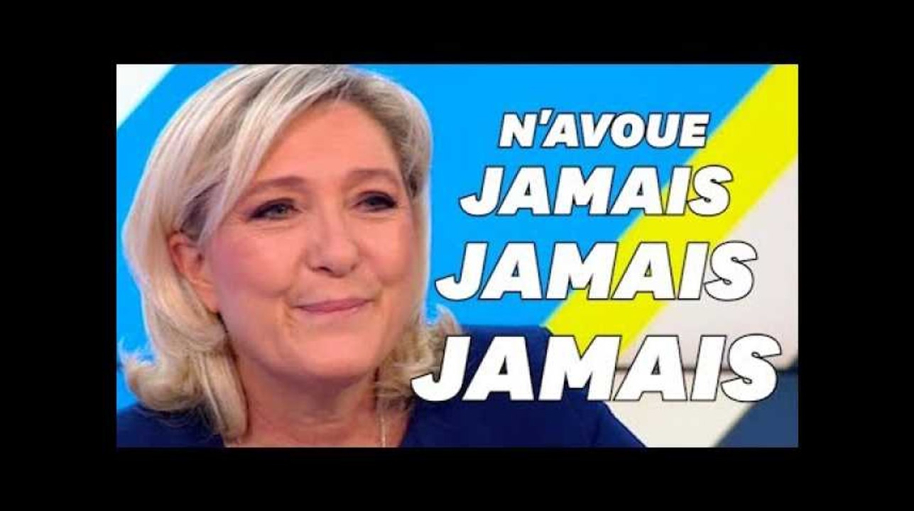 Ne jamais croire Marine Le Pen quand elle dit "jamais"
