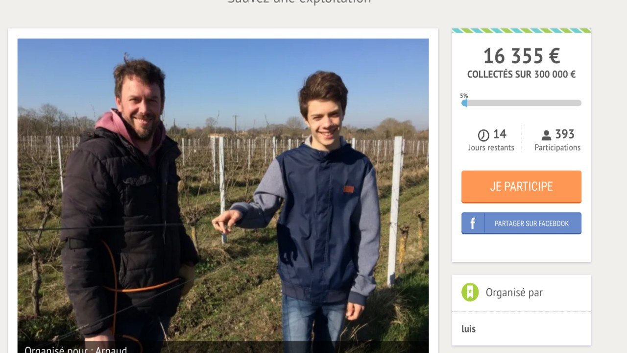 Il tente de sauver l'exploitation agricole de ses parents grâce à une cagnotte en ligne