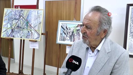 88'lik dedenin resim aşkı sergiyle buluştu
