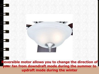 Hunter 53047 The Kensington 52Inch Brushed Nickel Ceiling Fan with Five CherryMaple