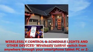 Honeywell ZWave Plus OnOff Smart Light Switch InWall Paddle Interchangeable White