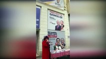 AKP seçim standında “AKP değil, AK Parti” uyarısı