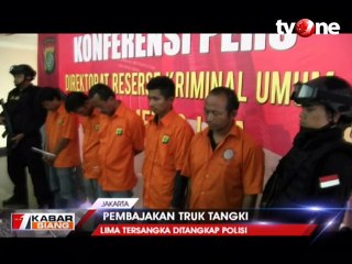 Lima Pembajak Truk Tangki Pertamina Ditangkap Polisi