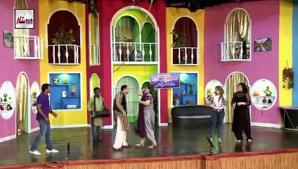 ZAFRI KHAN IN LOVE - Best Comedy Scenes in Stage Drama - On Asif Sher Chennal