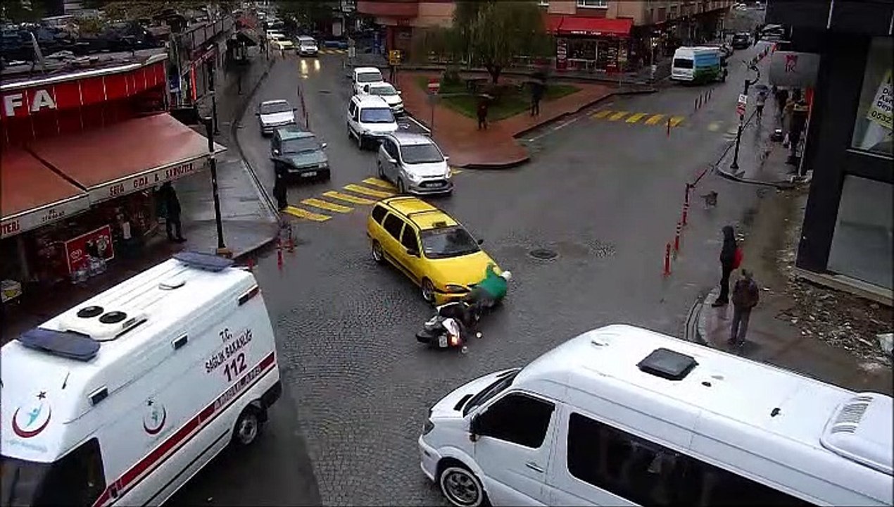 Rize'deki trafik kazaları MOBESE'ye takıldı