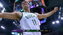 Brook Lopez the hero after ball lost behind backboard