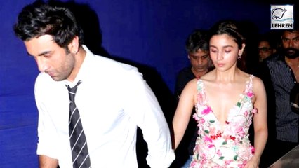 Ranbir Kapoor & Alia Bhatt Hold Hands While Exiting The Zee Cine Awards 2019