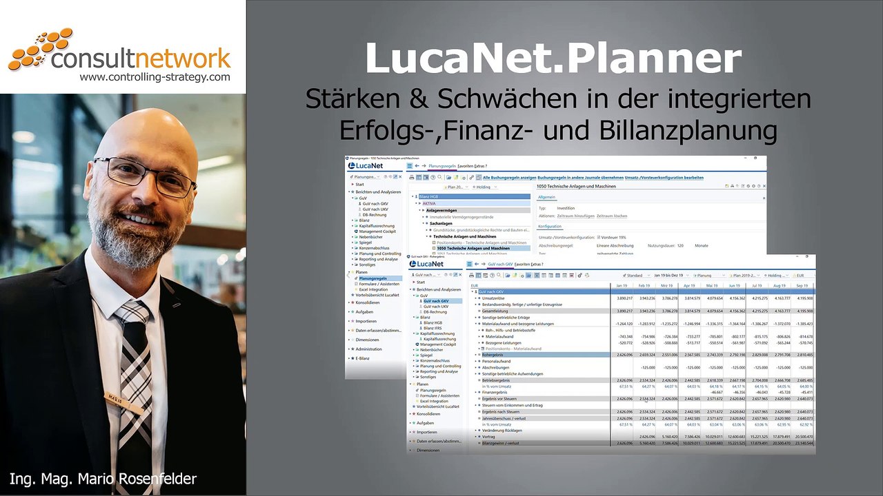 LucaNet Planner - Stärken und Schwächen in der integrierten Erfolgs-, Finanz- & Bilanzplanung