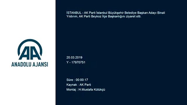 Binali Yıldırım, AK Parti Beykoz İlçe Başkanlığını ziyaret etti - İSTANBUL