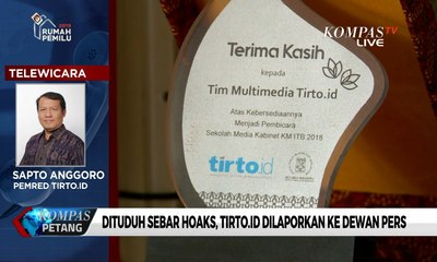 Tải video: Dituduh Sebar Hoaks, Tirto.id Dilaporkan ke Dewan Pers