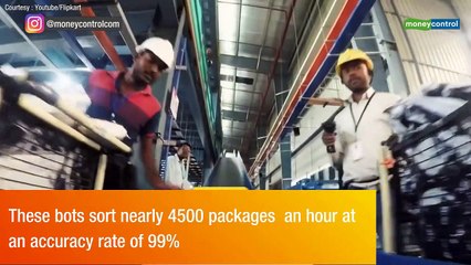 New robots at Flipkart sort out 5,000 parcels an hour compared to 450 by humans