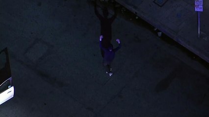 Man performs breakdance moves before arrest