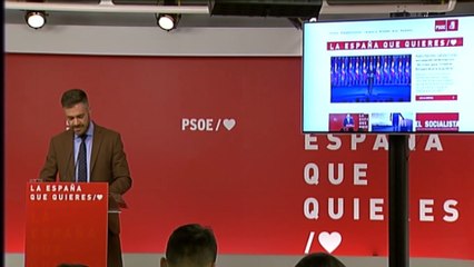 PSOE anuncia herramienta para responder a "mentiras de PP y Cs"