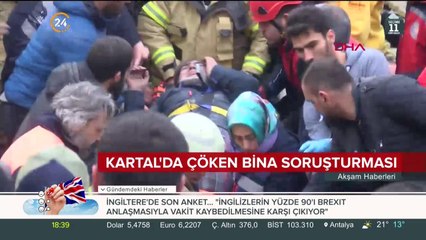 Kartal'da çöken bina hakkında bilirkişi raporu dosyaya girdi