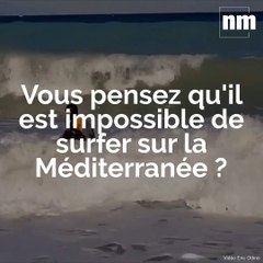 Vous pensez qu'il est impossible de surfer sur la Côte d'Azur? Cette vidéo vous prouve le contraire
