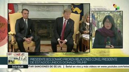 EEUU: recibe Donald Trump al presidente brasileño Jair Bolsonaro