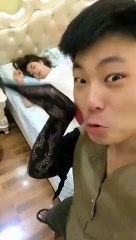 Most funny prank on sleeping girlfriend ( 720 X 404 )